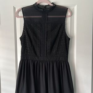Gorgeous Black All Saints Midi Dress Size 10